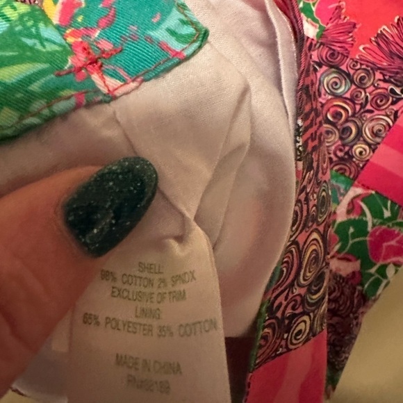 Lily Pulitzer Size 12 How About Them Apples Patchwork Sleeveless Shift Dress - Picture 6 of 7